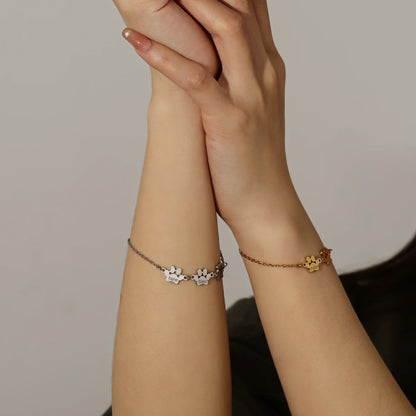 Minimalistic Paw Bracelet